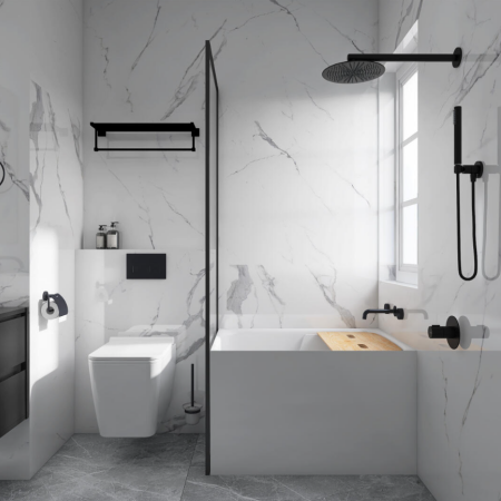 “Mazāk ir vairāk: minimālisma vannas istabas aparatūra ir kļuvusi par tendenci”