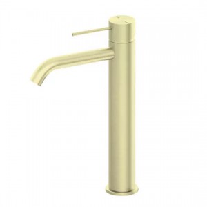 Deck Mounted Tall Body Brass PVD Plating Basin Faucet