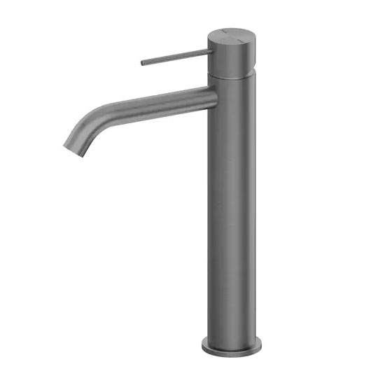 Deck Mounted Tall Body Brass PVD Plating Basin Faucet
