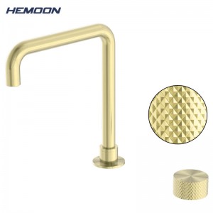 Hemoon High-End Luxury Single Lever Faucet Dengan Disikat Untuk Kamar Mandi