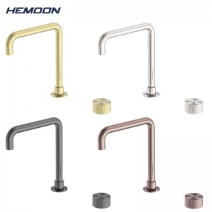 Hemoon High-End Luxury Single Lever Faucet nga May Brushed Para sa Banyo