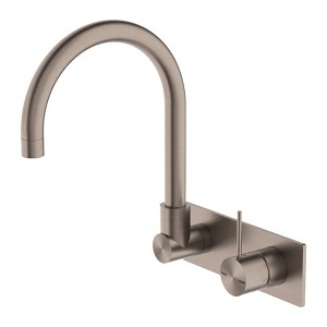 Hemoon Wall Moucet Basin Faucet With Hot Cold Mixers