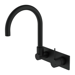 Hemoon Wall Moucet Basin Faucet With Hot Cold Mixers