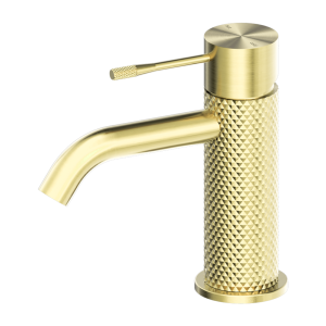 Hemoon Luxury Brass Knurled Basin Mixer Bakeng sa Bathroom