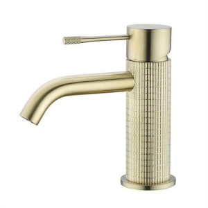 ရေချိုးခန်းအတွက် Hemoon Sink Brass Knurled Mixer