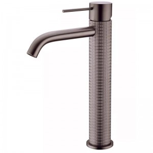 Faucet Luxury Hotel Faucet Bathroom Faucet Brass Knurled Basin Mixer