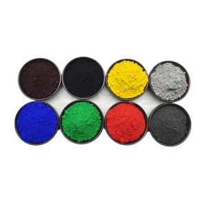 Organiki däl pigment tozy demir oksidi gyzyl, demir oksidi gara, sintetik organiki däl pigmentler gara demir oksidi