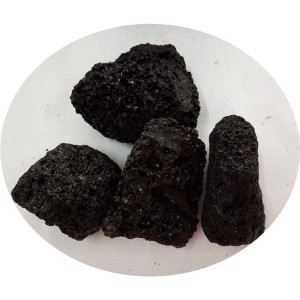 Dark Grey Volcanic Lava Stone Rock Pebble BBQ Para Ibaligya