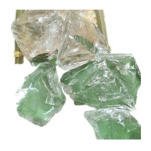 China wholesale Crushed Glass Flooring - Colored Crystal Glass Block for Garden Decorative  – Huabang