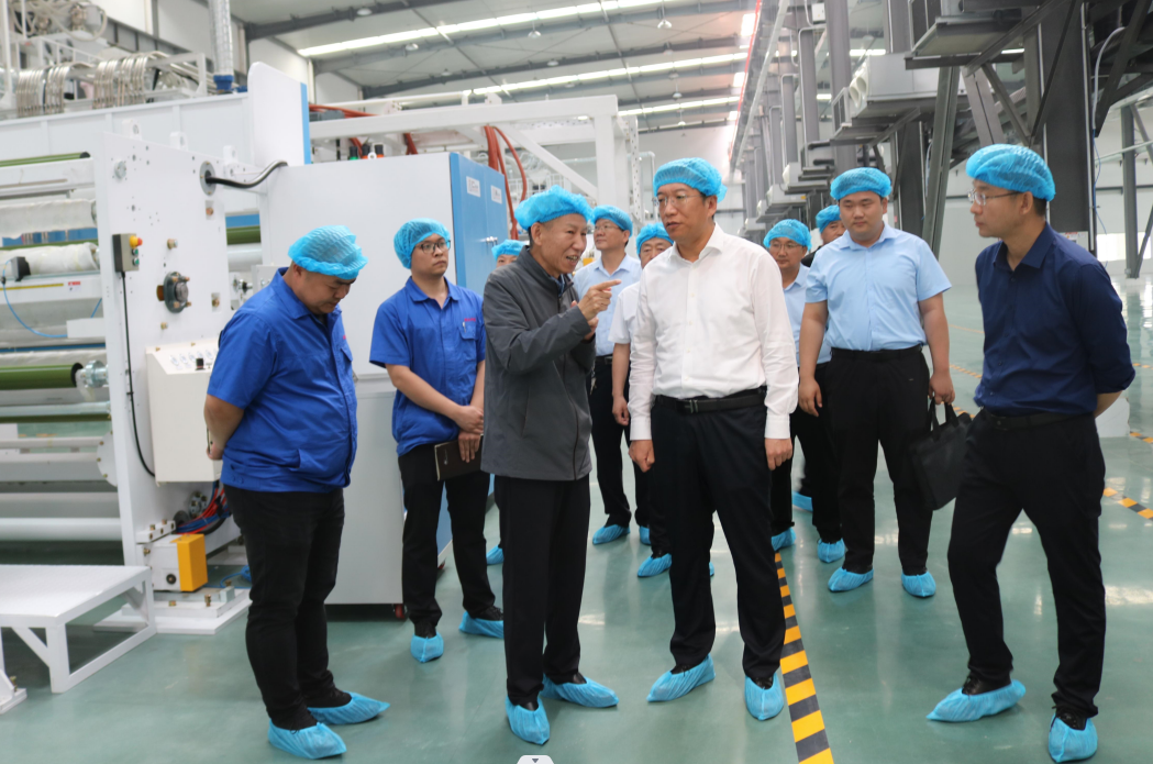 Party Secretary Li Mingzheng investigated the development of Xinle Huabao Hygiene Materials Technology Co.,Ltd .