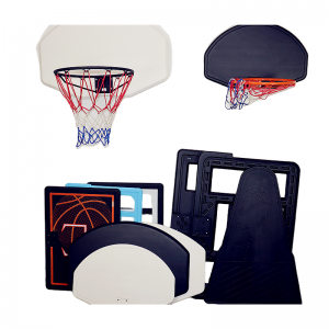 Plastična košarkarska deska z obročem: ugodna zabava za rekreativno igro