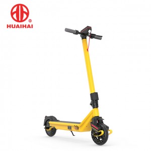 Electric Scooter, 380W Rear-wheel Drive, 8.5″ Solid Rubber Tire, Shock Absorption, H856PG