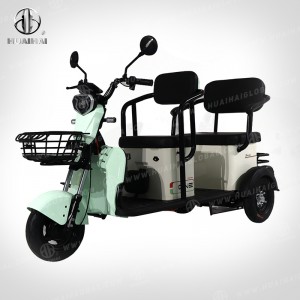 XHONG 60V 20Ah Electric Scooter Bike 28km/h Electric Scooter 3 Wheel Tricycle