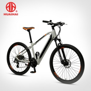 27,5 collu populārs sporta kalnu velosipēds ar slēpto akumulatoru ar disku bremzēm