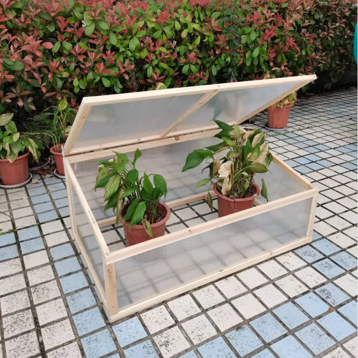 Outdoor Wooden Winter Flower Planting House Sunshine room cover