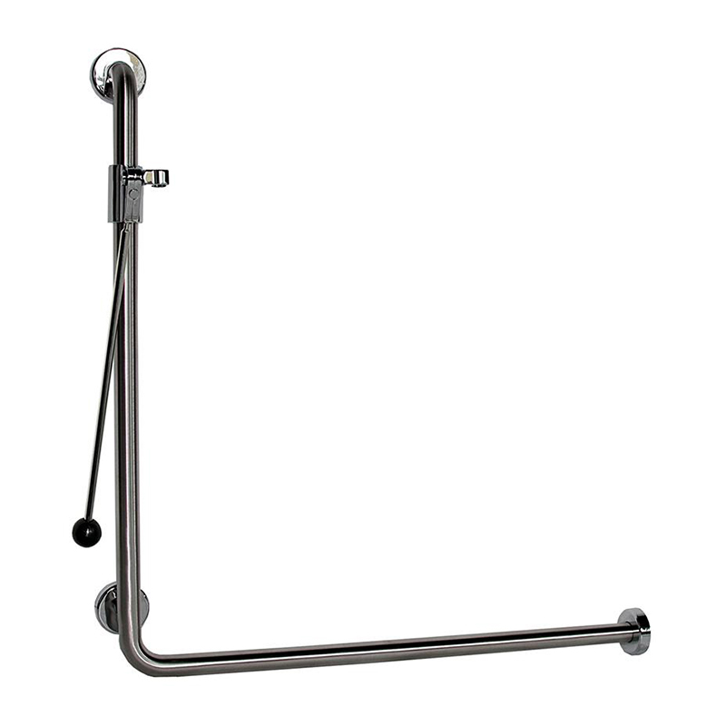 BEC-26 Angled Shower Grab Rail with Easy Slide,Clean Seal Flange & Handle