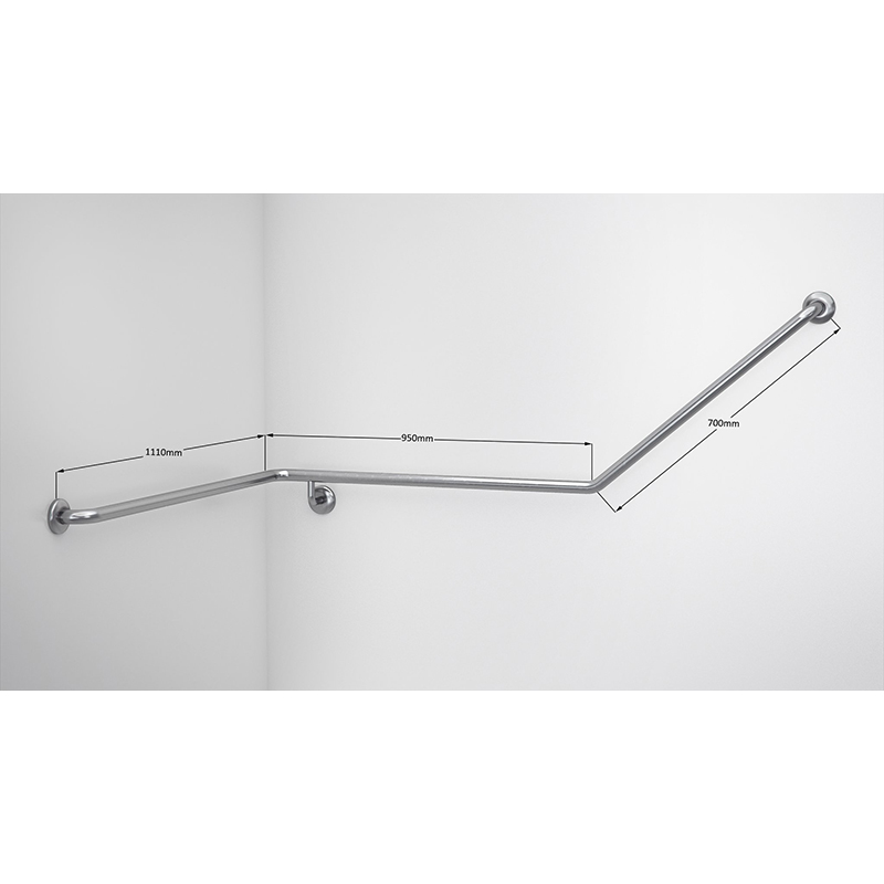 Type 101 - 32mm WC Stainless Steel Grab Rail Right Hand