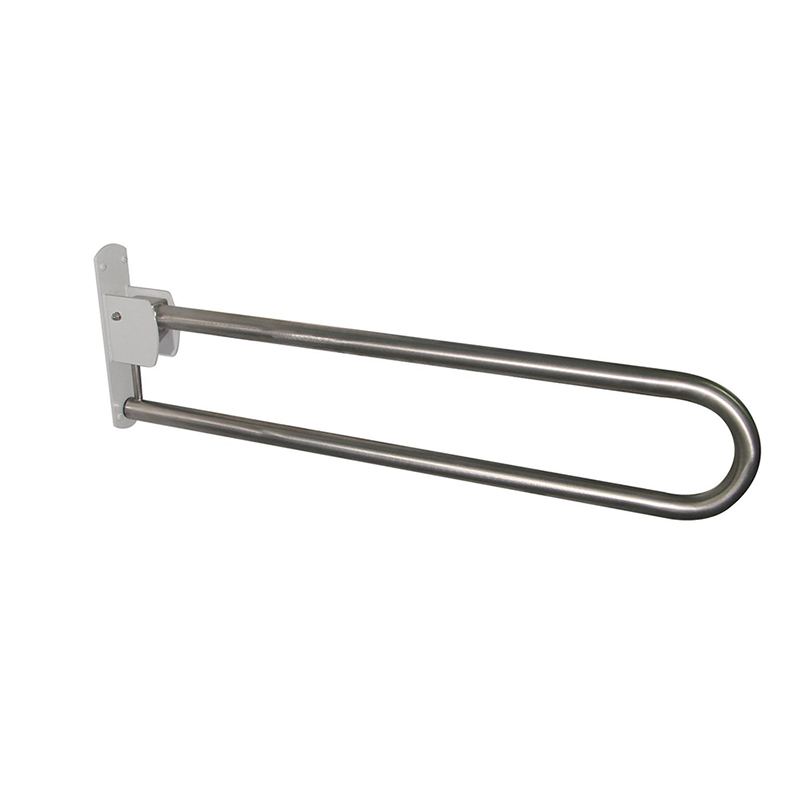 Type 550 - 32mm Fold Up, Lock Up Wall Mounted Stainless Steel Grab Rail