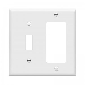 2 Gang Combination Plastic Wall Plate