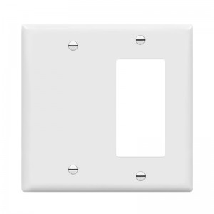 2 Gang Combination Plastic Wall Plate