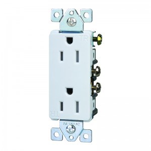 Residential Grade 15A Tamper-Resistant Decorator Receptacle YQ15R-DTR