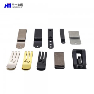 custom metal stamping parts precision stainless steel bending stamping fabrication parts money clip HYJD070056