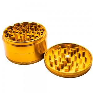 Hot Selling Custom 4 Layer 50mm-75mm Anodized Aluminum Alloy Herb grinder HYJD0037