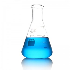 Laboratory equipment high temperature resistant glass conical flask Erlenmeyer flask