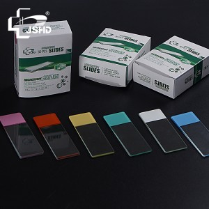 7109 Color Frosted Microscope Slides with Ground Edges