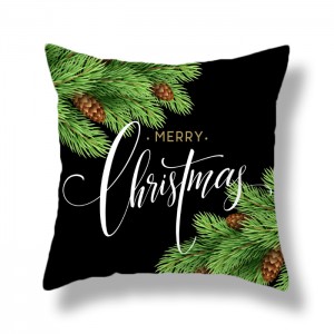 Funda de almohada de Navidad Feliz Navidad Fundas de cojines Árbol Reno Estrella Funda de almohada para fiesta Decoración del hogar