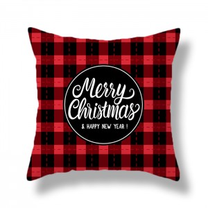 ການປົກຫຸ້ມຂອງ Christmas Pillow Merry Christmas Throw Cushion Covers Tree Reindeer Star Pillow Case for Party Home Decoration