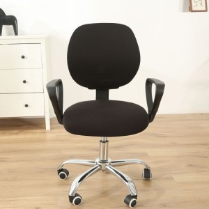 Hoes voor computerbureaustoel - Beschermende en rekbare universele stoelhoezen Stretch roterende stoelhoes