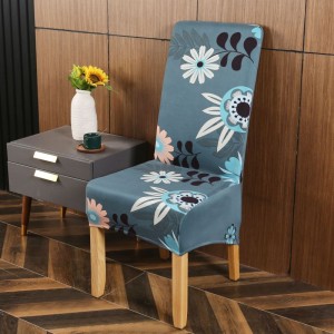 Removable Washable Soft Spandex Extra E-Large To Dining Chair Chair for Kitchen Hotel Table Banquet Geometric Print Chair Cover