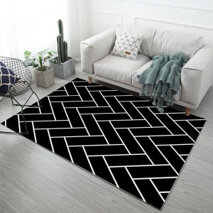 Moderni ylellinen polyesteri 3d mukautettu pestävä hotellipainetut lattiamatot matto olohuoneeseen