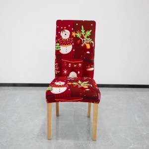 Pestävä ruokasalin tuolinsuoja Slipcovers joulutuolin päällinen