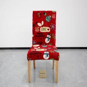 Πλενόμενο κάλυμμα καρέκλας τραπεζαρίας Χριστουγεννιάτικο κάλυμμα