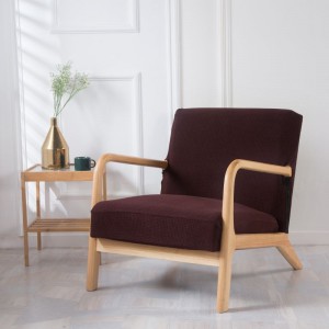 Cubierta de silla de salón de madera para sala de estar dormitorio apartamento