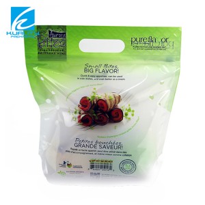 Reciclați sac de fructe personalizat de imprimare suprafață ambalare din plastic pungă de struguri cu orificiu de aerisire