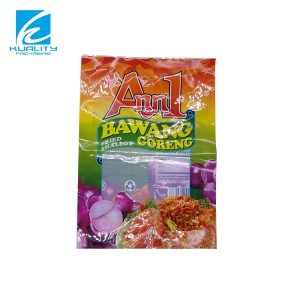 Biodegradable Anti Frog Plastic Fresh vegetable Fruit packing bag 3 Side Seal Food Packaging