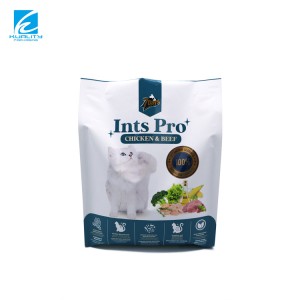 Recyclable Pet Food Verpackung Re-sealable Eco Friendly Flat Bottom Bag