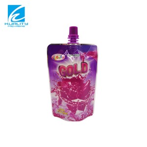 Custom Stand up Spout Pouch Liquid Packaging Spout Juice Drink Bag Doypack Fruit Juice Packaging Bag Doypack Pouch Liquid Stand up Pouch Spout Bag