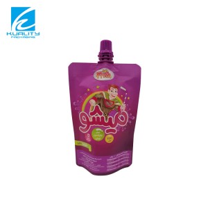 Vexwarinê Bag Doypack Fruit Juice Packaging Bag Doypack Pouch Liquid Stand up Pouch Spout Bag