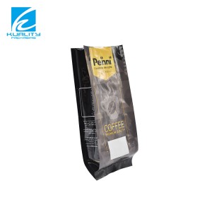 Custom Design Aluminium Foil Coffee Beans Packaging Side Gusset Coffee Bags