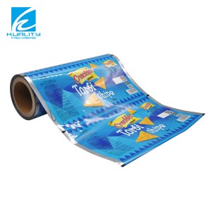 Custom printing multilayer laminated plastic snack chips candy biscuit packaging materials