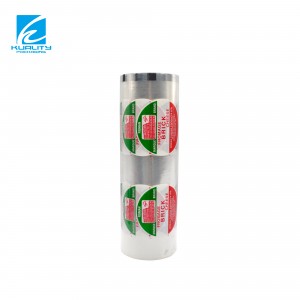 Plastic Aluminum Film Flexible Cup Lid Sealing Packaging Roll Film