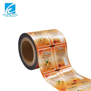 Material laminado de alta qualidade Pet VMPET PE Filme de rolo de plástico com impressão de logotipo personalizado Embalagem de xampu