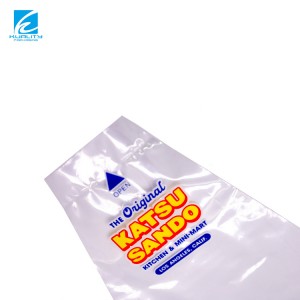 Bossa d'embalatge de sandvitx d'opp transparent triangle reutilitzable