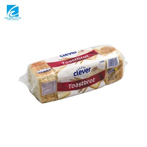 Lldpe kohandatud läbipaistev lamineeritud plastikust trükitud toidukoti pakend leiva hulgimüügiks