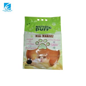 Op maat gemaakte rits Top Soft Touch Aangepaste plastic verpakking Kattenbakzakken Bedrukte Zip Lock Bag