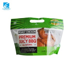 Plastična vrečka z zadrgo za pakiranje pečenega piščanca